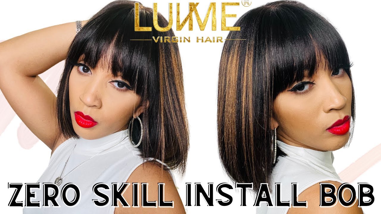 Put On & Go Bang Bob Wig Review Tutorial | LUV ME HAIR