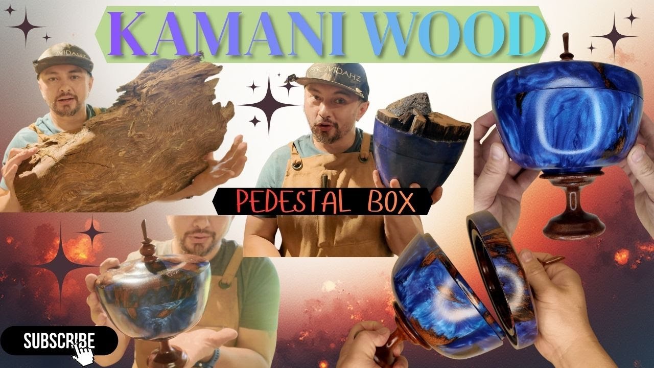 Turning OLD Hawaiian Kamani wood into my most elegant pedestal box;  In the Shop episode 4