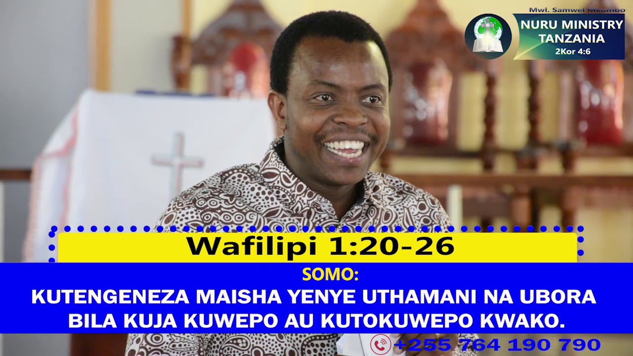 Mwl. Samwel Mkumbo |Kutengeneza Maisha Yenye Uthamani na Ubora