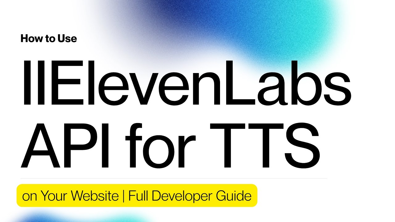 109. Как использовать API ElevenLabs для преобразования текста в речь на вашем веб-сайте | Полное...
