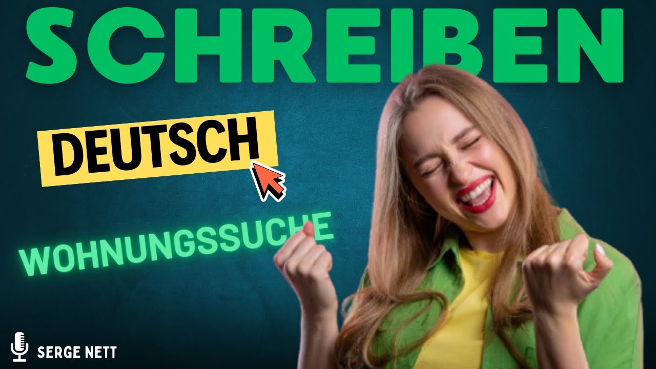 Schreiben verbessern. Bewerbung schreiben. Wohnungssuche. Deutsch lernen. Оголошення з пошуку житла