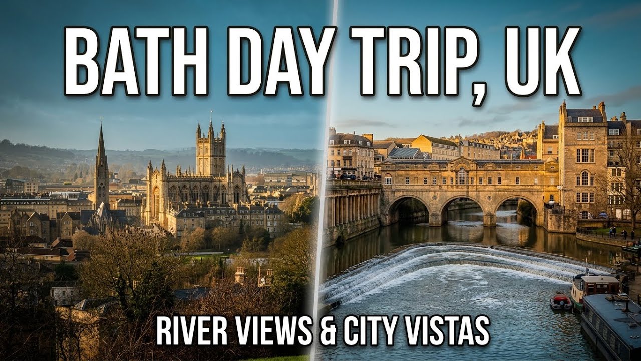 #005 BATH UK TRIP | Cinematic River Views, Stunning Bridge, City Skyline Walks & Beautiful Streets