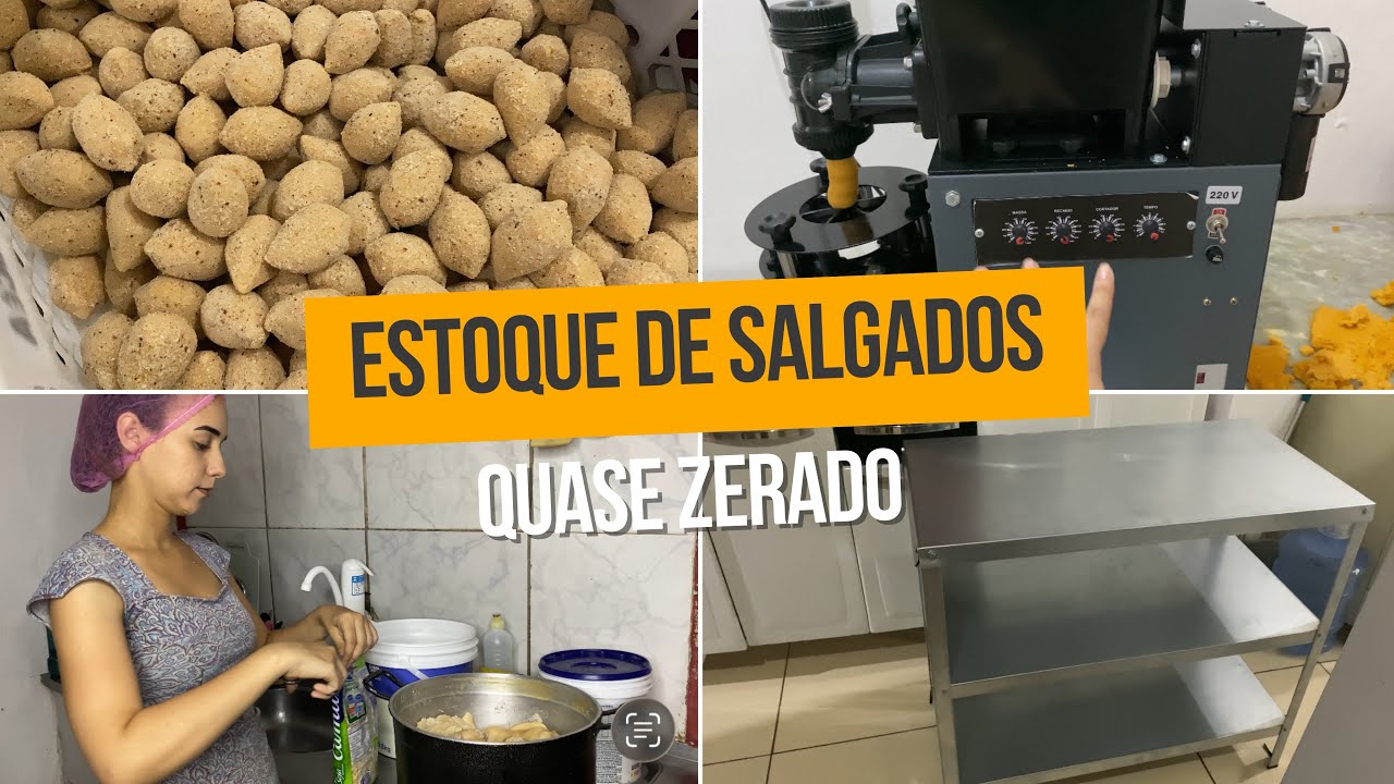 Produzimos 2.300 Coxinhas na Primeira Produção do Ano | Rotina | Modeladora Compact Print Pop 4.0
