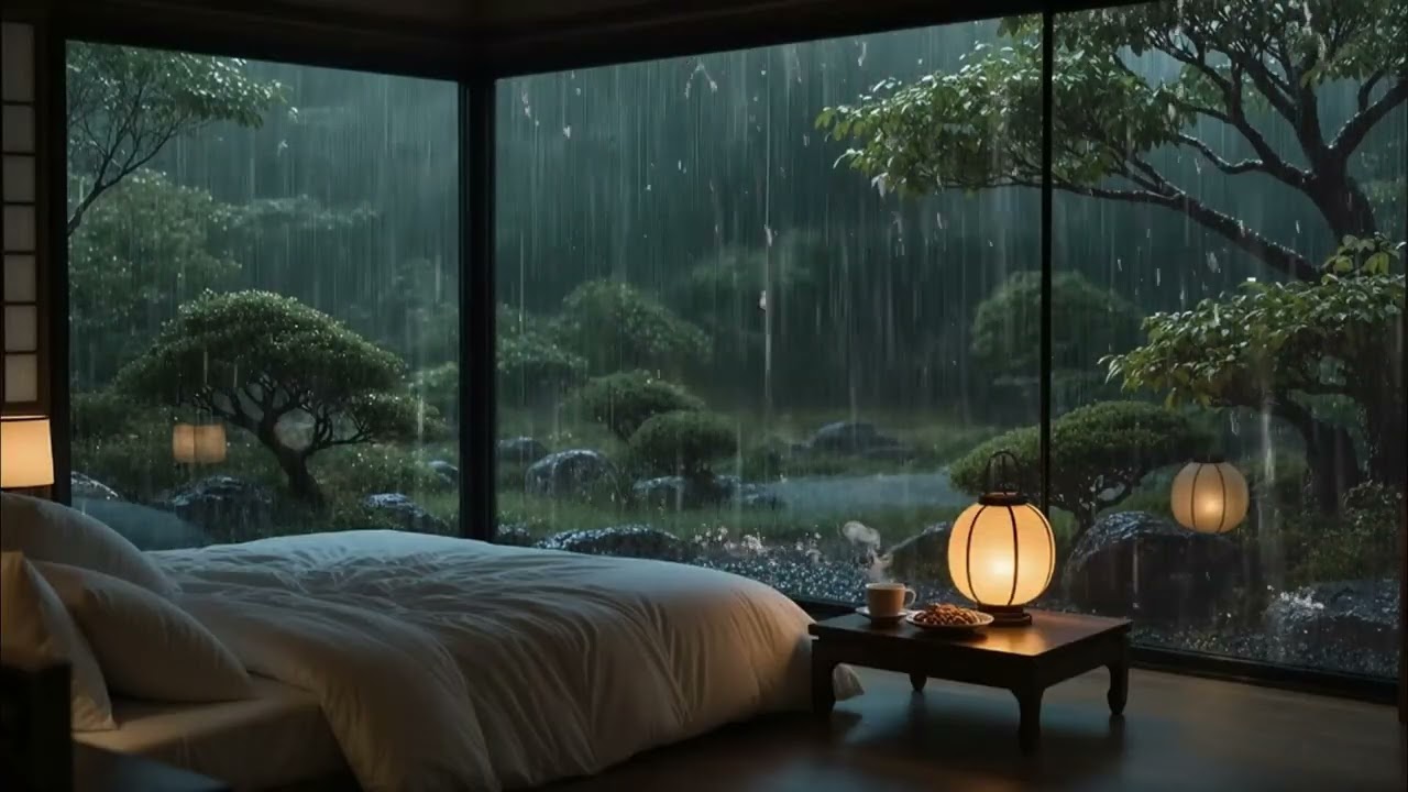 3 Hours Gentle Rain Sounds for Sleeping | Cozy Rain Ambience with Soothing Sounds for Relaxation