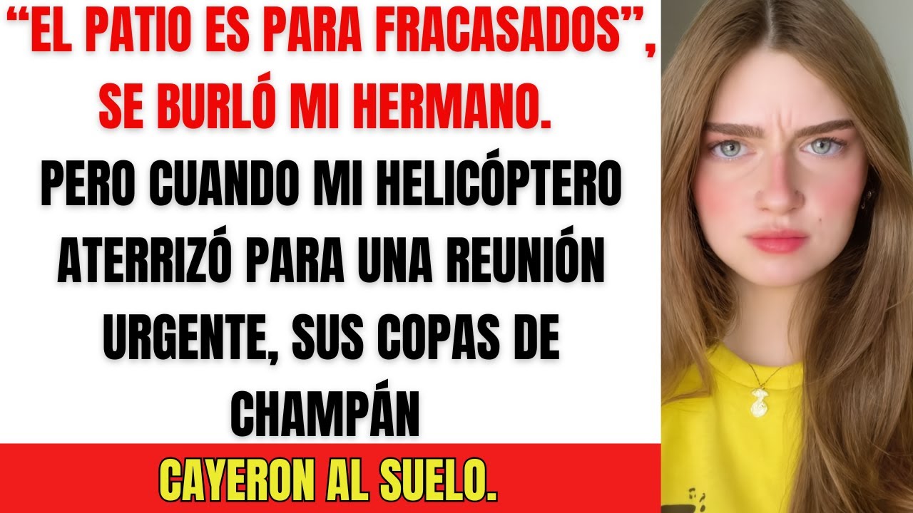 Mi helicóptero llegó justo cuando me excluían en la fiesta familiar