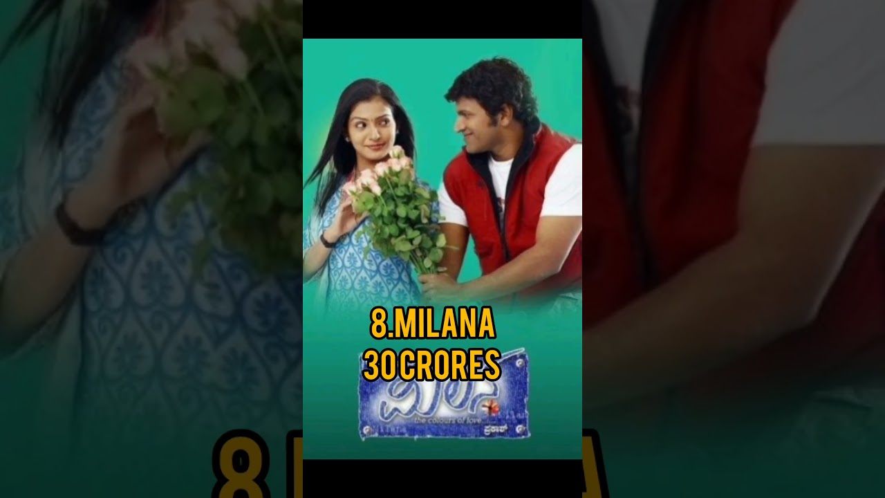 Top 10 puneet Rajkumar Highest Grossing Movies #shorts #trending #puneethrajkumar #appu #kannada