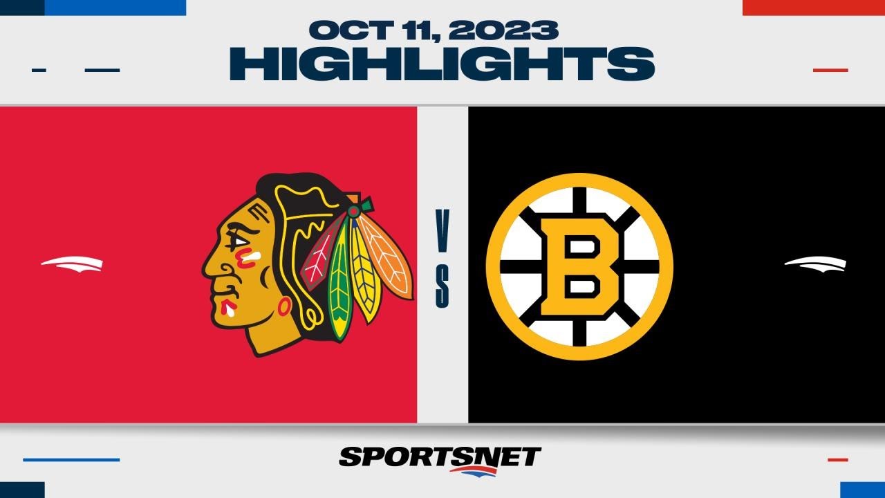 NHL Highlights | Blackhawks vs. Bruins - October 11, 2023