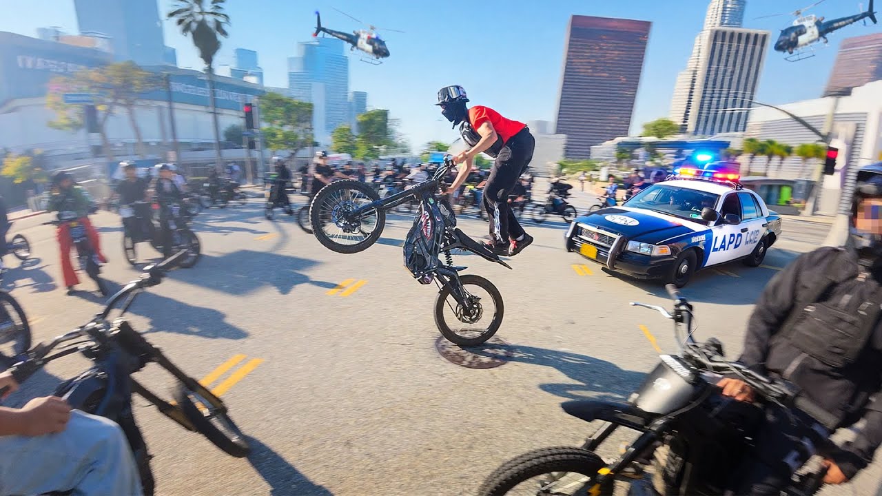 I Went To An Illegal E-Bike Rideout In LA