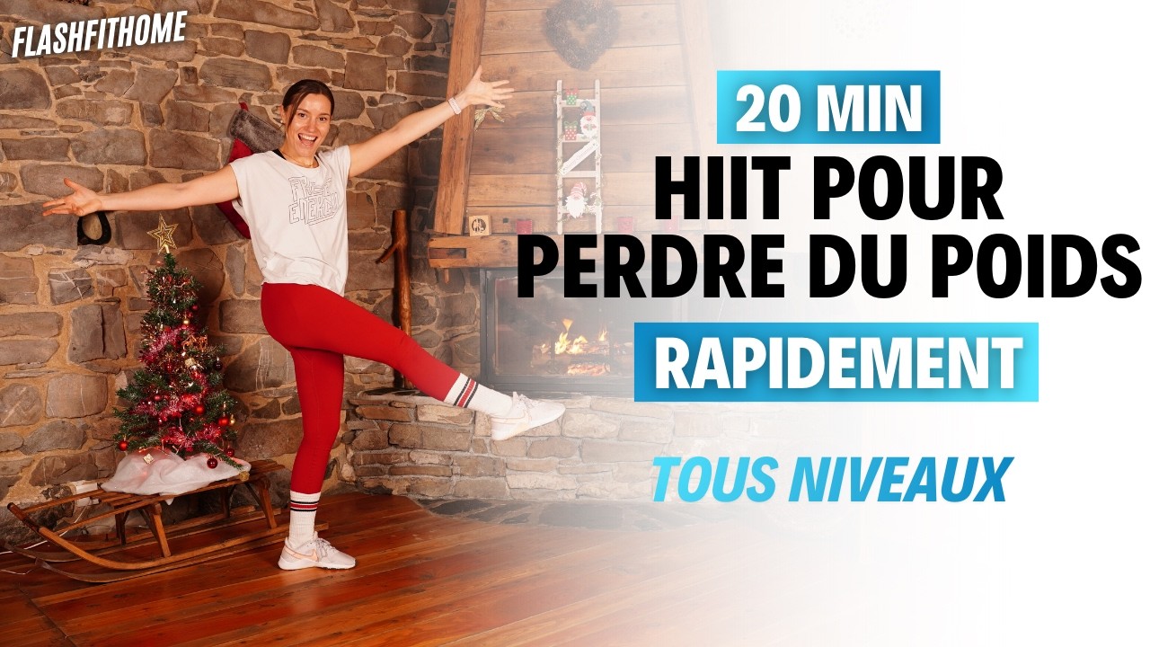 20 Min - HIIT pour PERDRE DU POIDS rapidement À LA MAISON - Marine BIREN - FlashFitHome