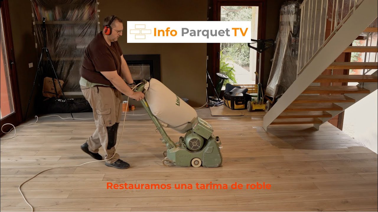 Restauramos una tarima de roble