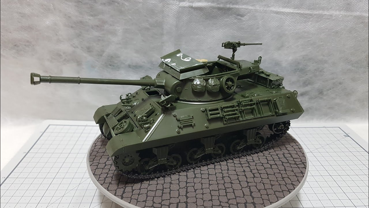 Academy 1/35 M-36 JACKSON U.S. TANK DESTROYER KIT Build, 米戦車 M-36 JACKSON 組立完了