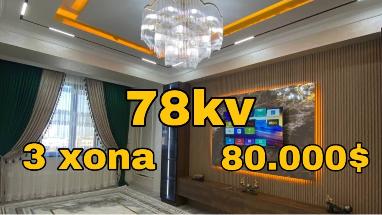 LUX 3 XONALI KVARTIRA SOTILADI SAMARQAND UYLAR