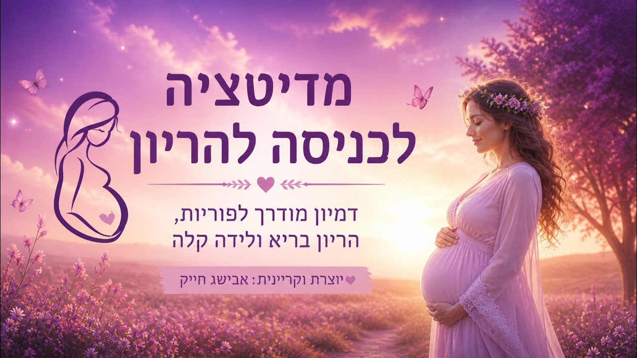 מדיטציה ודמיון מודרך לכניסה להריון בריא ולידה קלה | יוצרת וקריינית :אבישג חייק