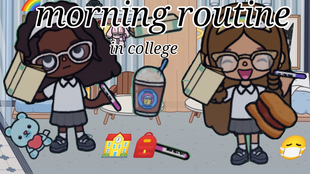 The worse morning routine in college||college girl||voiced🎙️||not bad😐🌈