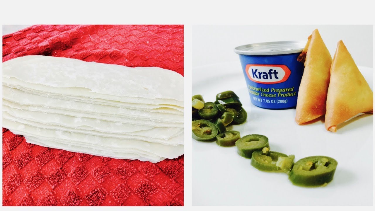 Samosa Wrapper Tutorial and How to Make Jalapeno and Cheese Samosas with Raihana's Cuisines