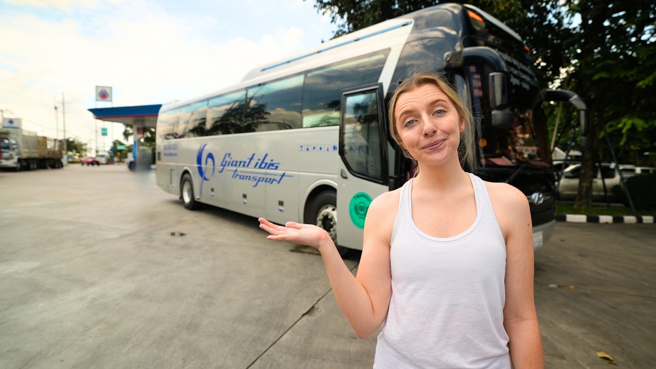 BANGKOK to SIEM REAP with GIANT IBIS bus (We didn't expect this!)