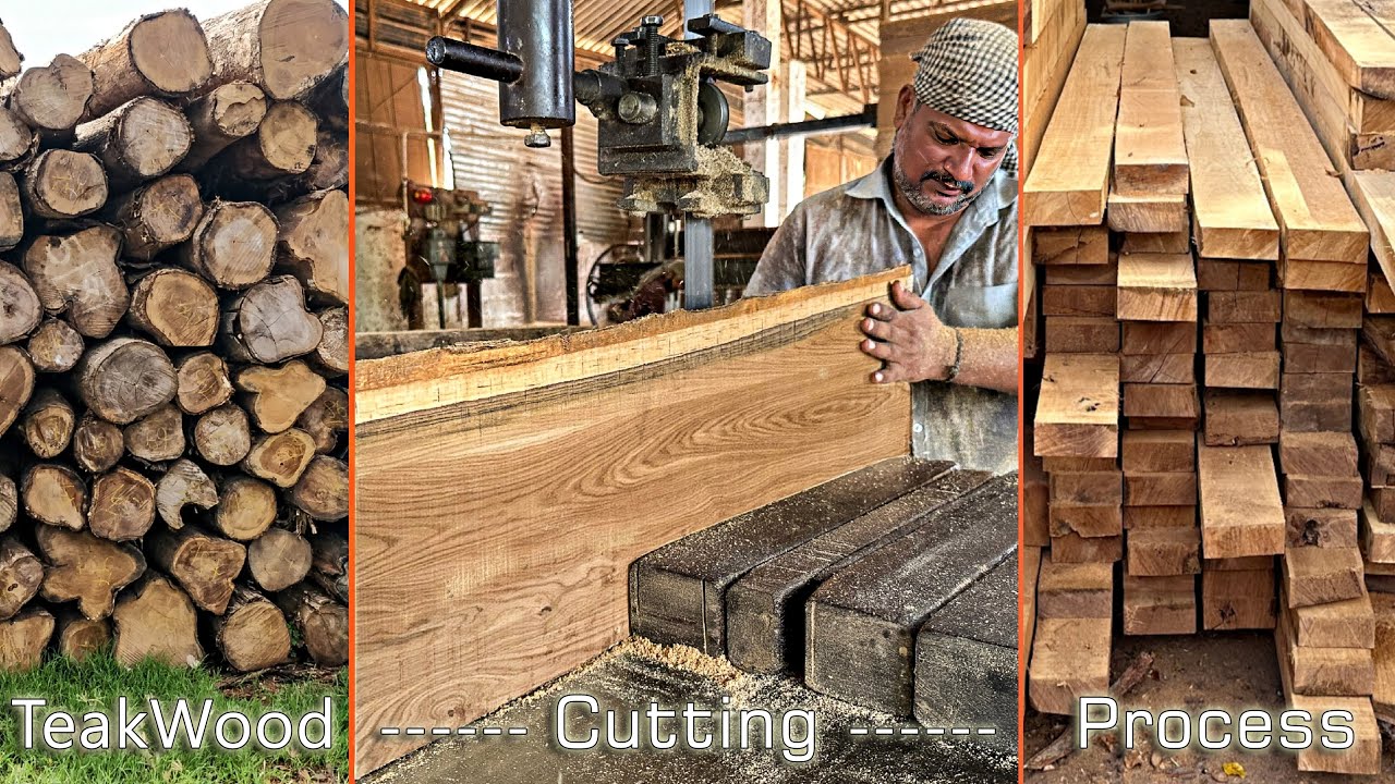 லா‌‌பகரமான முறையில் தேக்கு மரத்தை அறுப்பது எப்படி|Tony An Mak Furnitures #Teakwoodsawing #Oldsawmill