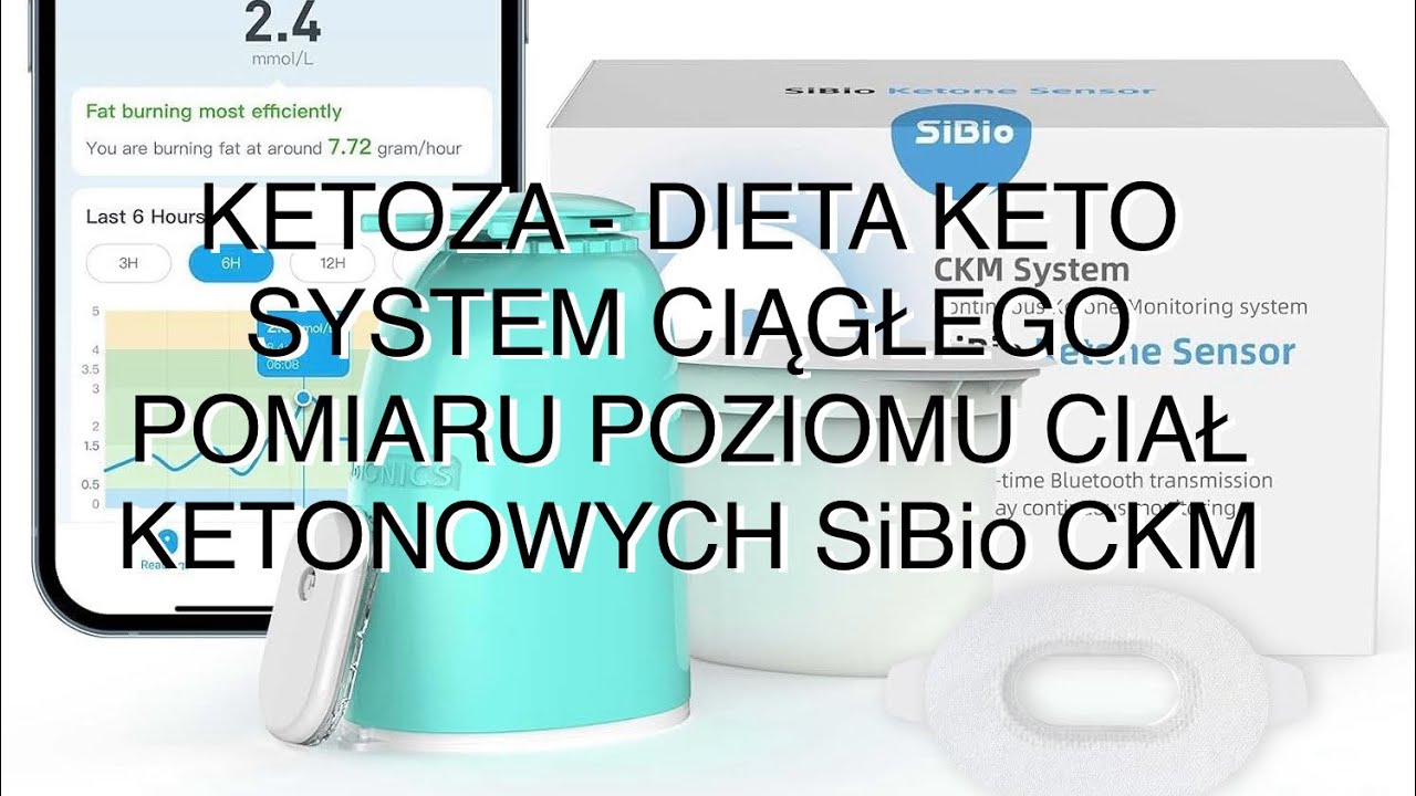 Keto - ciągły (24h/7 - 2 tygodnie!) pomiar poziomu ciał ketonowych za pomocą SiBio CKM