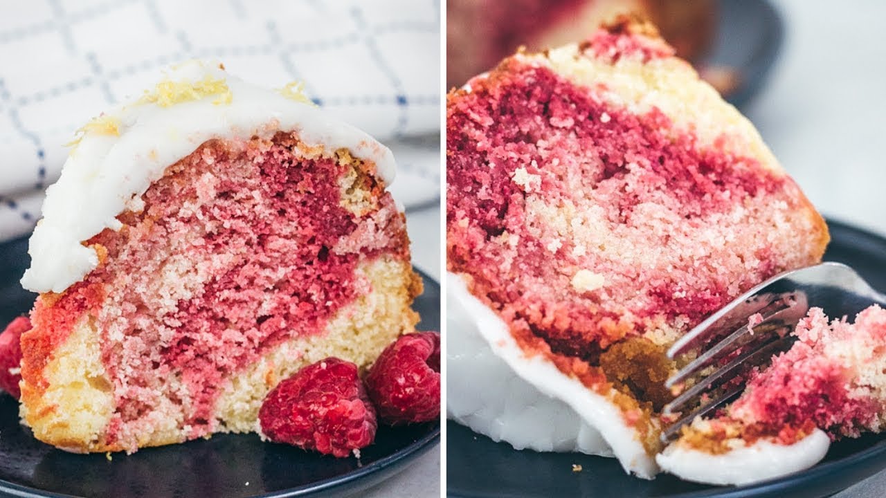 Lemon Raspberry Bundt Cake Recipe