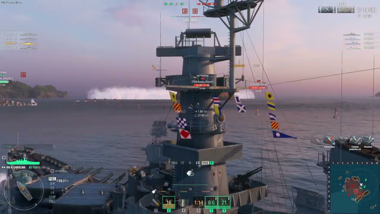 World of Warships Carolina CRUSHES Brawl – INSANE Win & Citadels!