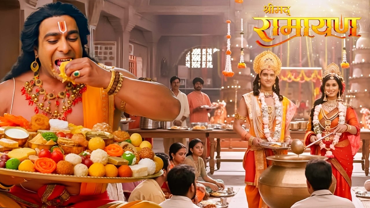 माता सीता और श्री राम ने खिलाया पूरी प्रजा को भरपेट भोजन || Shrimad Ramayan ||