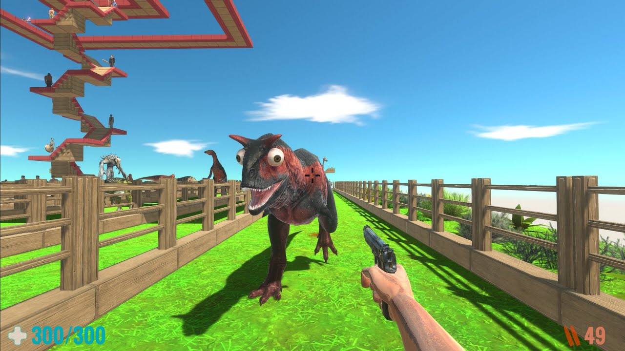FPS Avatar with all weapons to To save his wife and son - Animal Revolt Battle Simulator