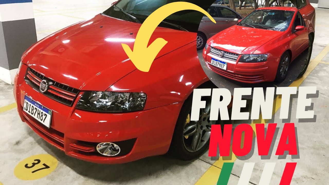 Como colocar parachoque novo com milha no Stilo. Atualizando a frente facelift