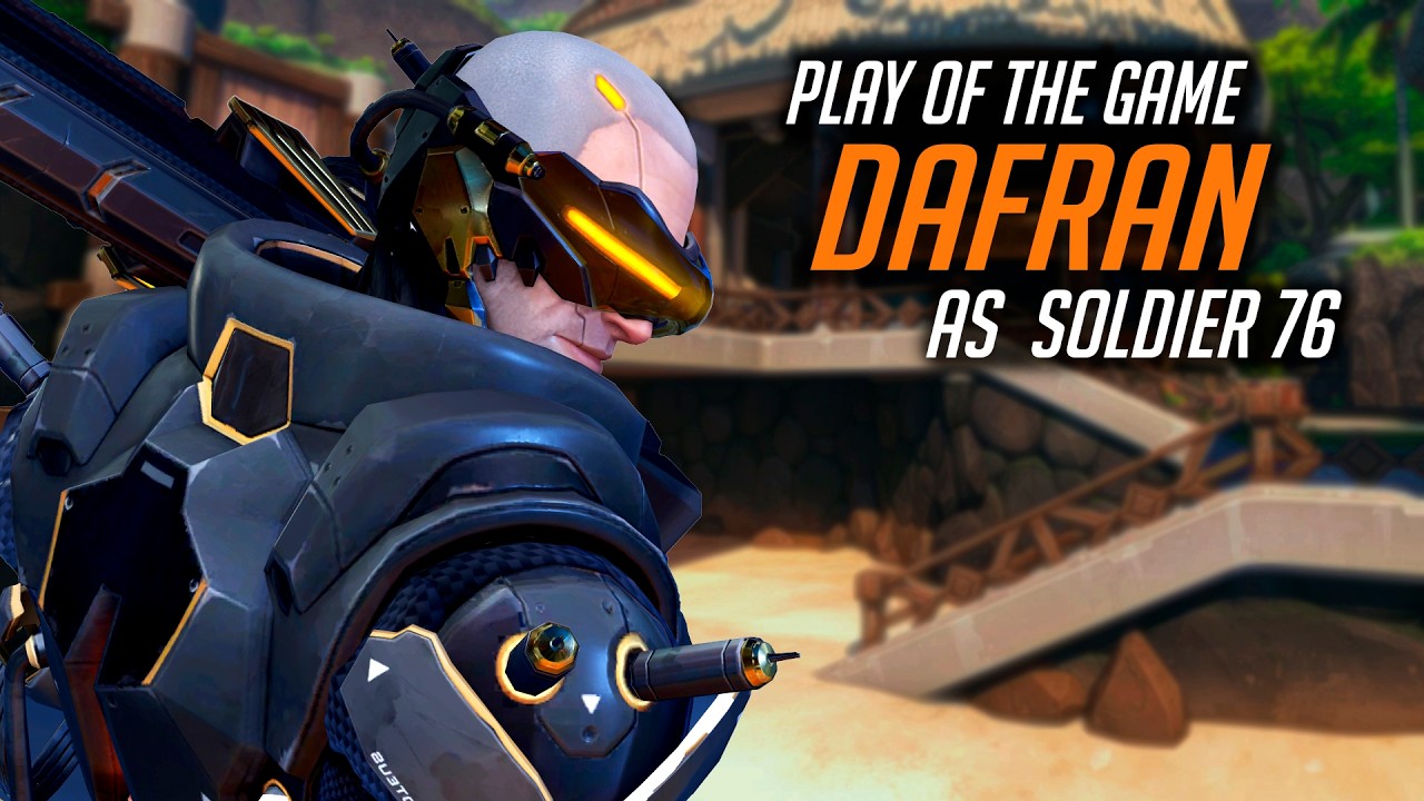 Dafran Shows the TRUE Power of Soldier 76! POTG! [ Overwatch Season 21 Top 500 ]
