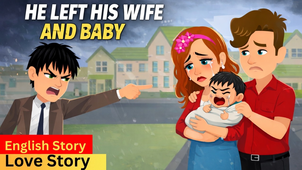 HE LEFT HIS PREGNANT WIFE... FULL STORY | English story | English learning story | Animated story