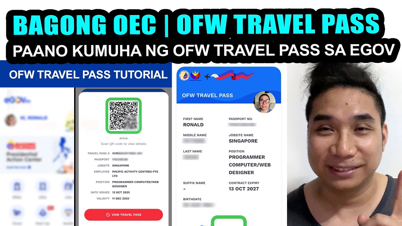 PAANO KUMUHA NG OFW TRAVEL PASS SA EGOV PH APP | OFW TRAVEL PASS TUTORIAL 2025