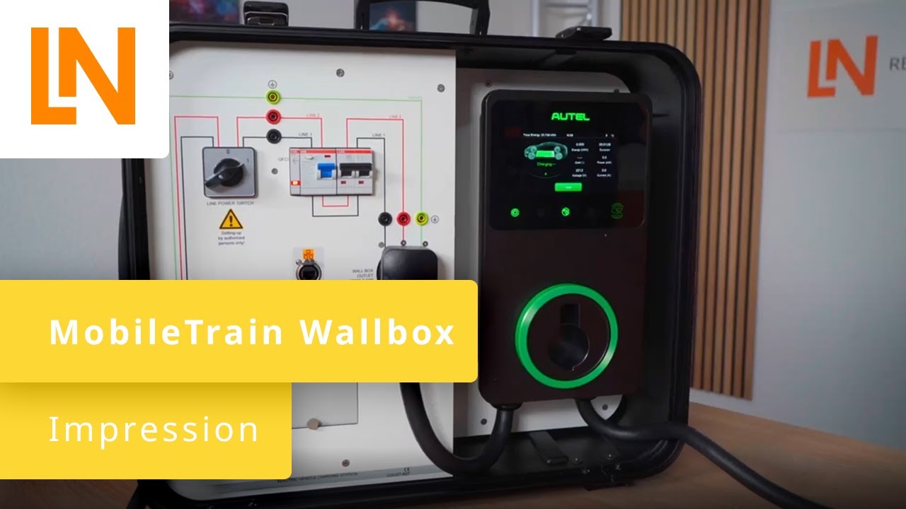 Wallbox Level 2 EV Charging Station Trainer with our MobileTrain | Impression