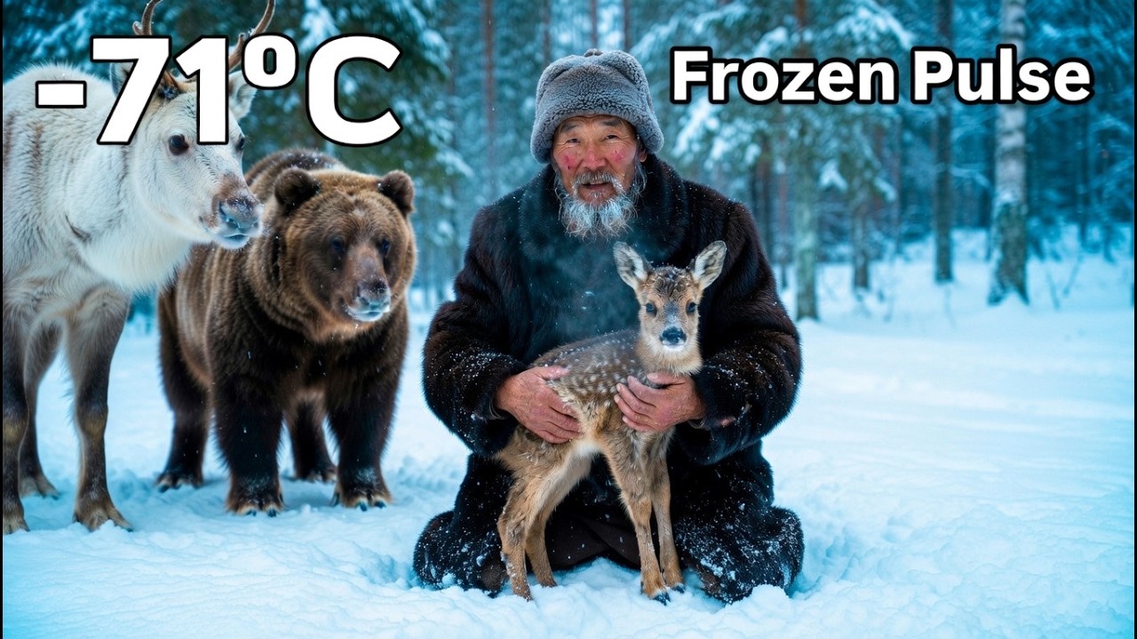 He Saved a Baby Deer Seconds Before a Bear Reached It: Miracle at –71°C Siberia ❄️🦌🐻