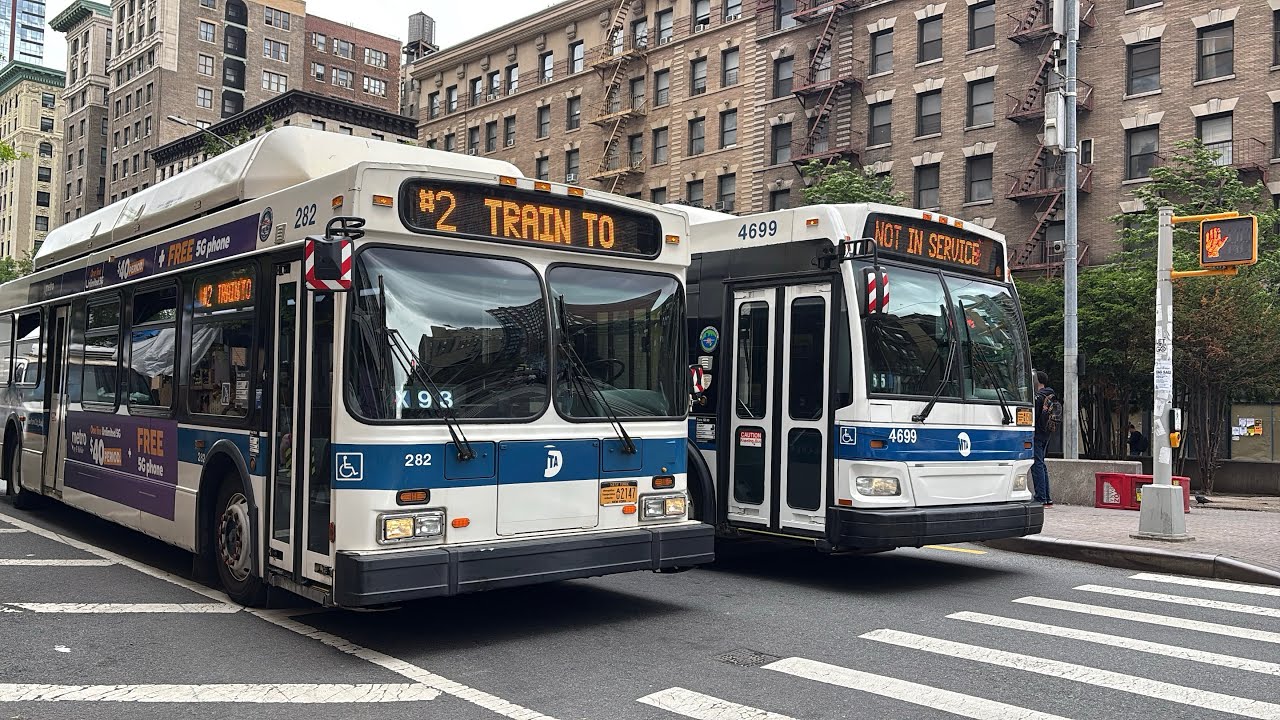 NIS, M96, M104, Bx1, Bx2, Bx19, (2) (3) Lcl/Exp Shuttle Bus Action at 96 St-Bway & 149 St-GC 