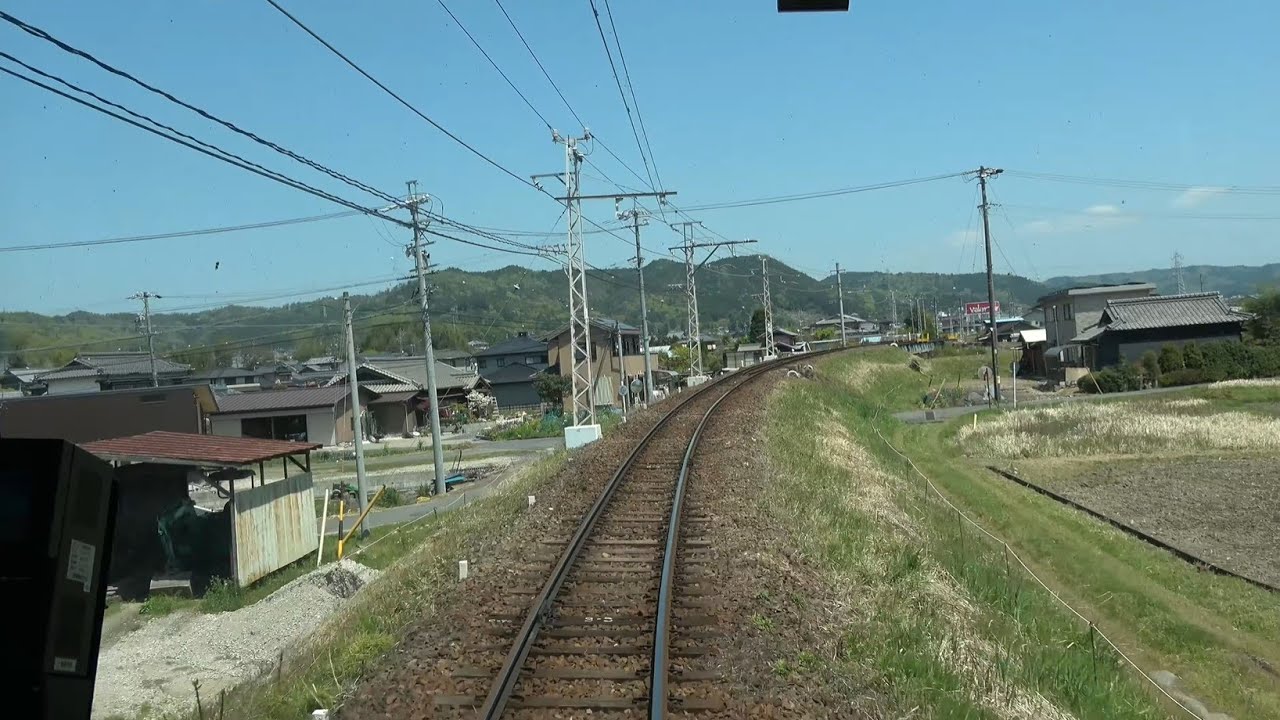 【4K前面展望】名鉄広見線末端区間　新可児→御嵩【6800系による代走】