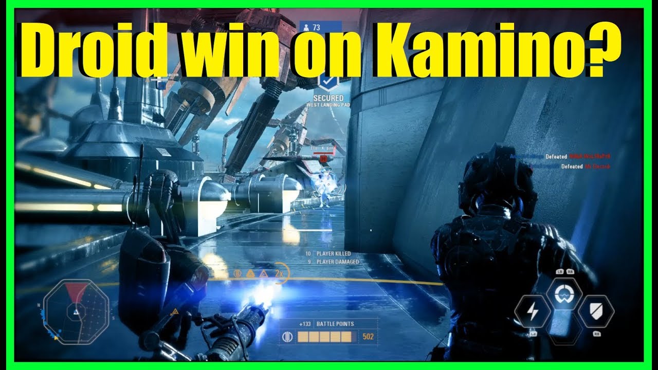 Star Wars Battlefront 2 - Trying to win on Kamino as the droids! | Iden Versio PTFO gameplay!