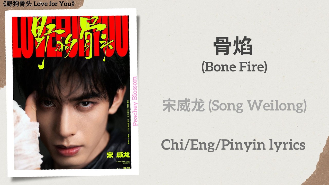 骨焰 (Bone Fire) - 宋威龙 (Song Weilong)《野狗骨头 Love for You》Chi/Eng/Pinyin lyrics