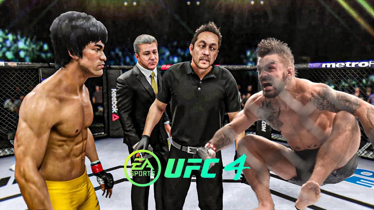 Брюс Ли против Майка Перри EA Sports UFC 4 Бойцовский клуб Брюса Ли 🔥🐲