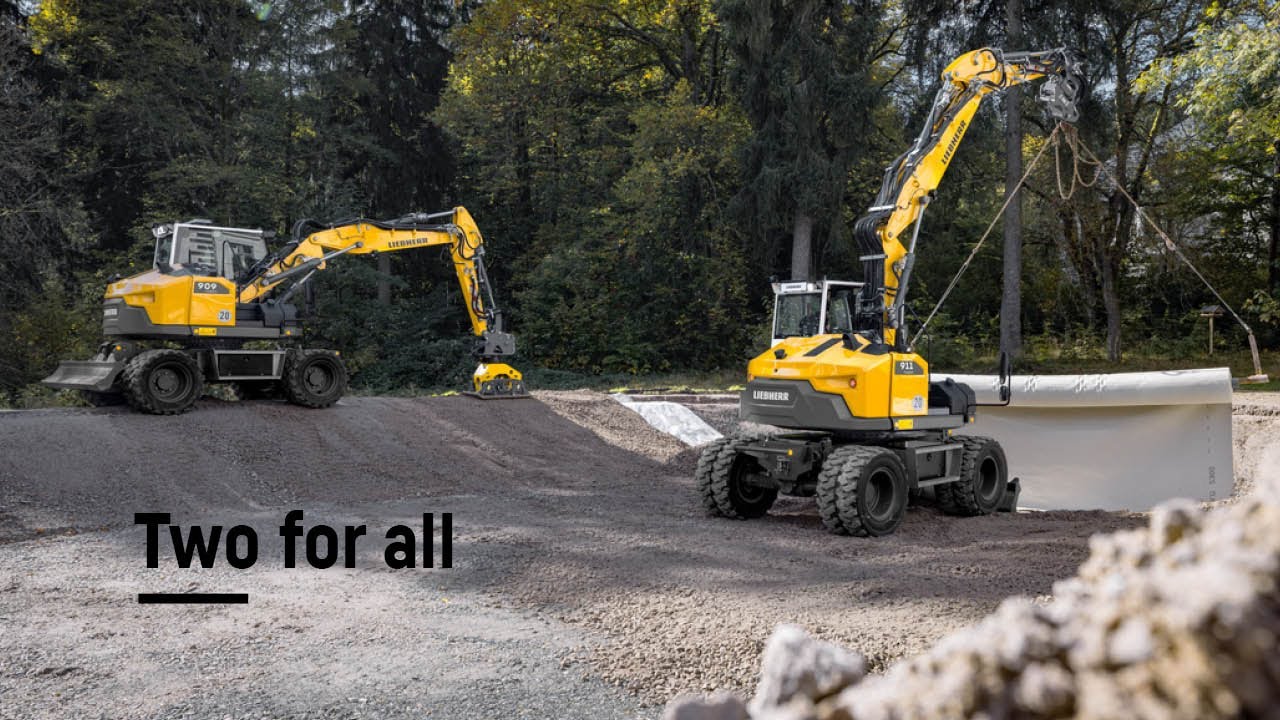 Two for all: the new A 909 Compact and A 911 Compact wheeled excavators Litronic | Liebherr