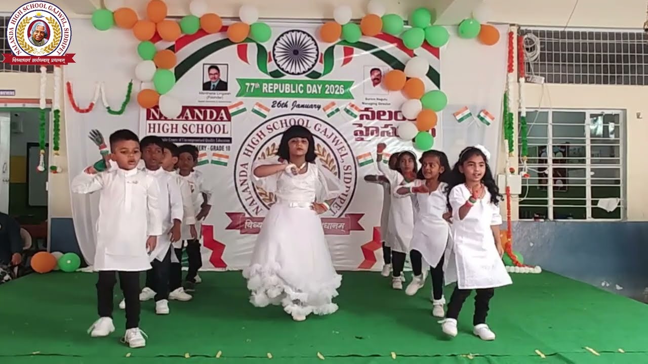 Jai Ho Dance Performance | Grade 1 Students | Nalanda High School Gajwel