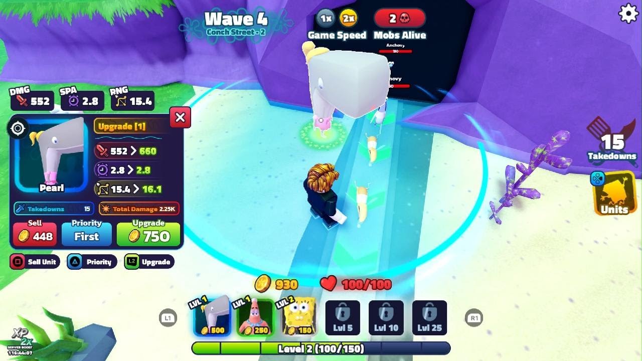 SpongeBob TD gameplay