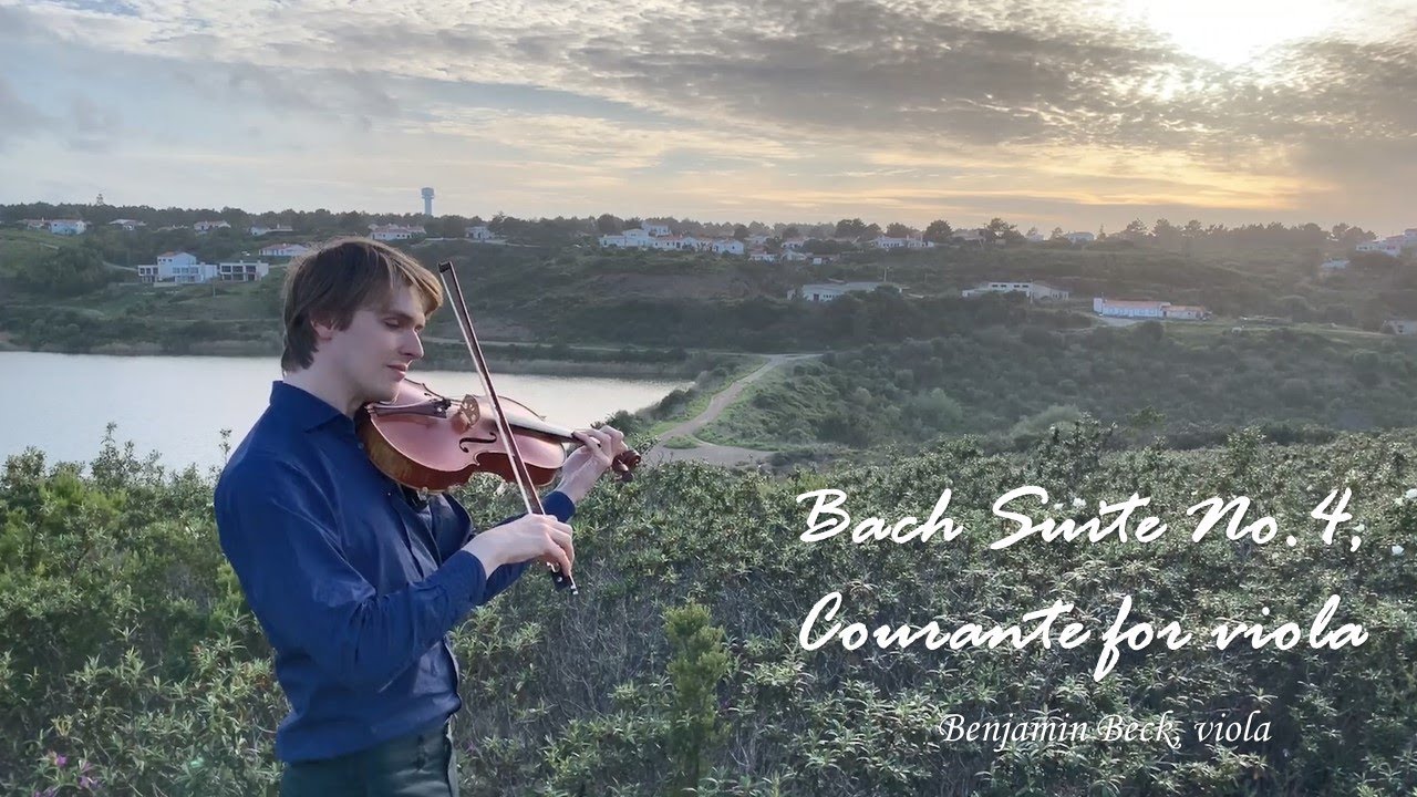Bach Cello Suite No.4: Courante for viola solo - Benjamin Beck (2020)