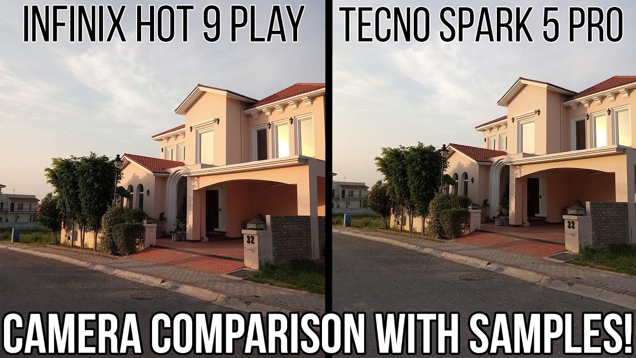 Tecno Spark 5 Pro VS Infinix Hot 9 Play Detailed Camera Comparison with all samples