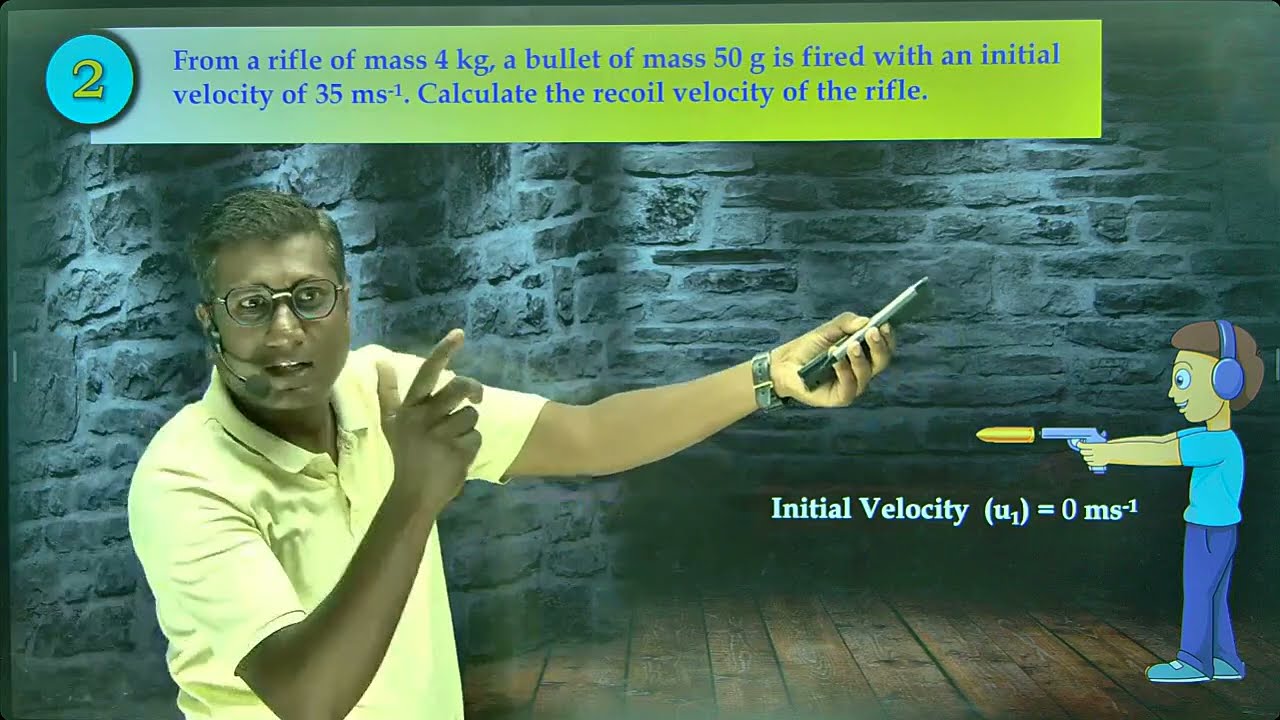 9th Physics || Collision || Conservation of Momentum Numericals