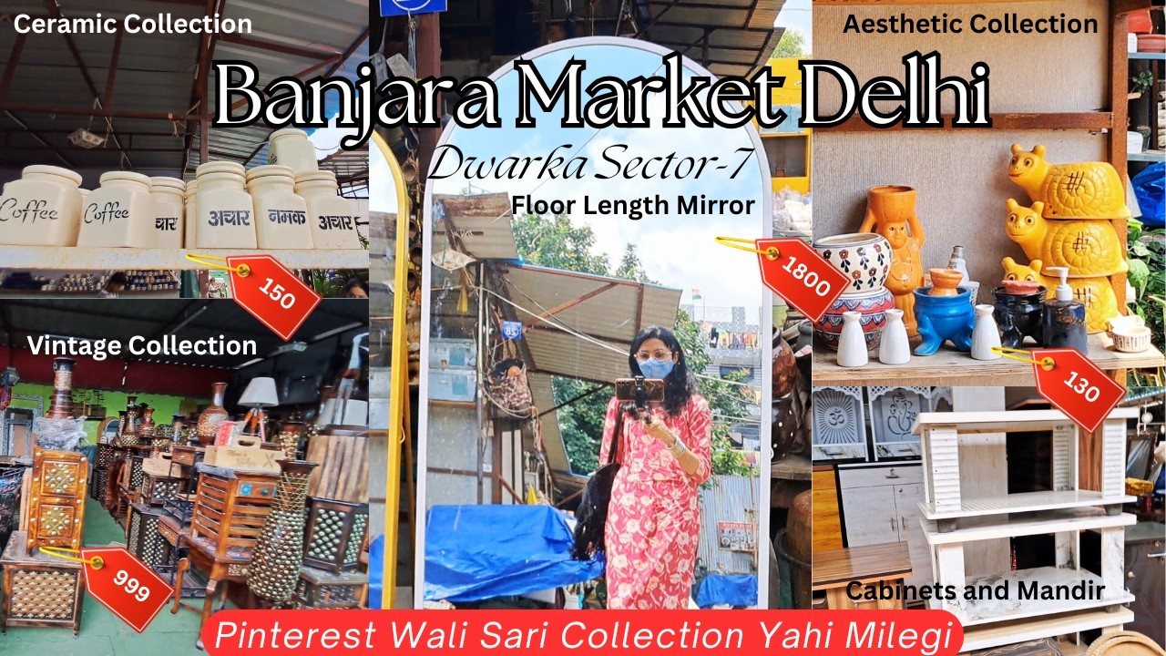 1800rs. Mai Floor Length mirror 😱 Banjara Market Dwarka Sector-7 #delhimarkets  #BanjaraMarketDelhi