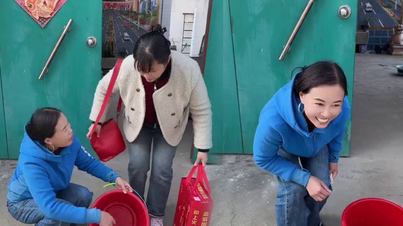 美女好心帮忙，却不曾想这就是套路！#搞笑视频#农村生活#搞笑