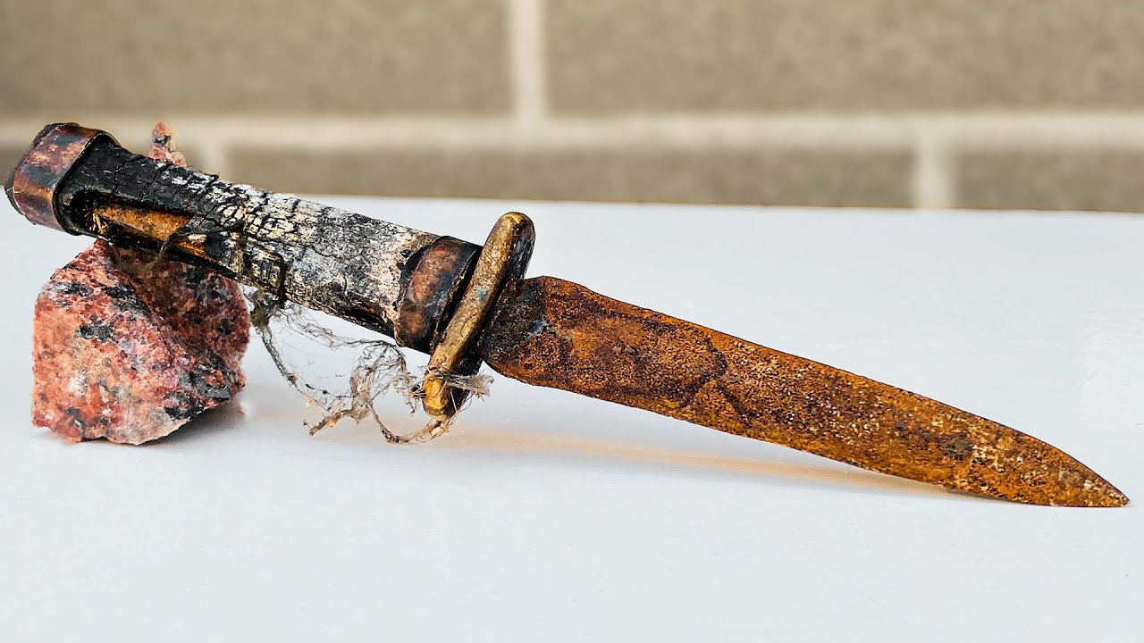 Restoration germany rusty dagger - 1850s