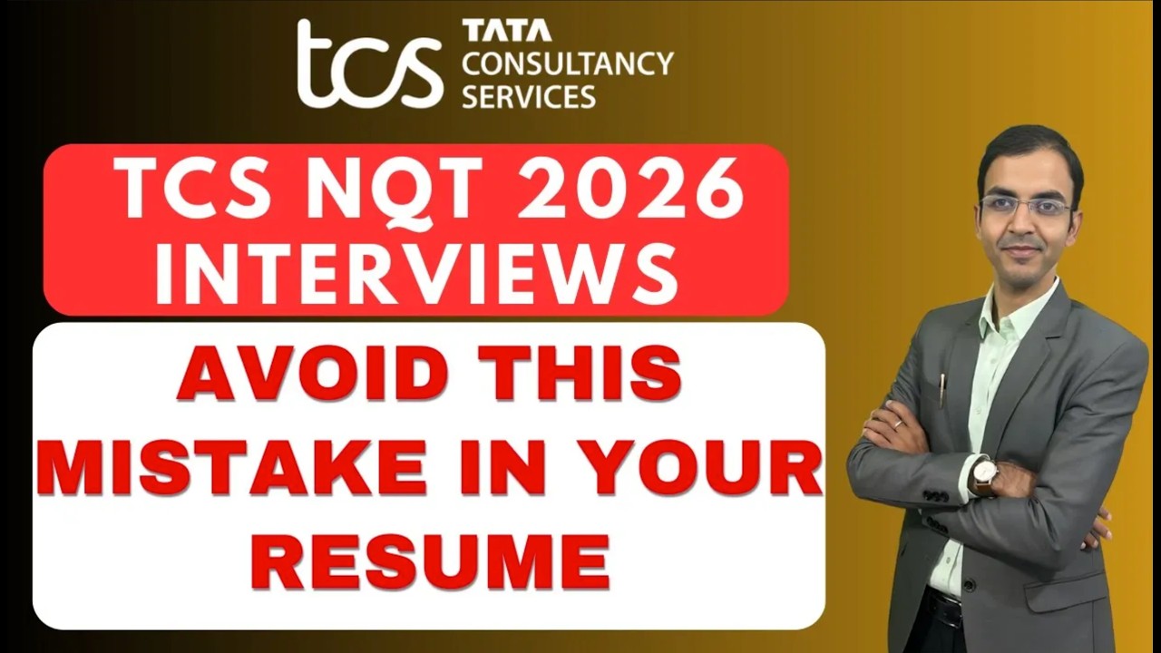 TCS NQT Interview Tip ⚠️ Avoid These Resume Mistakes | Real Resume Explained