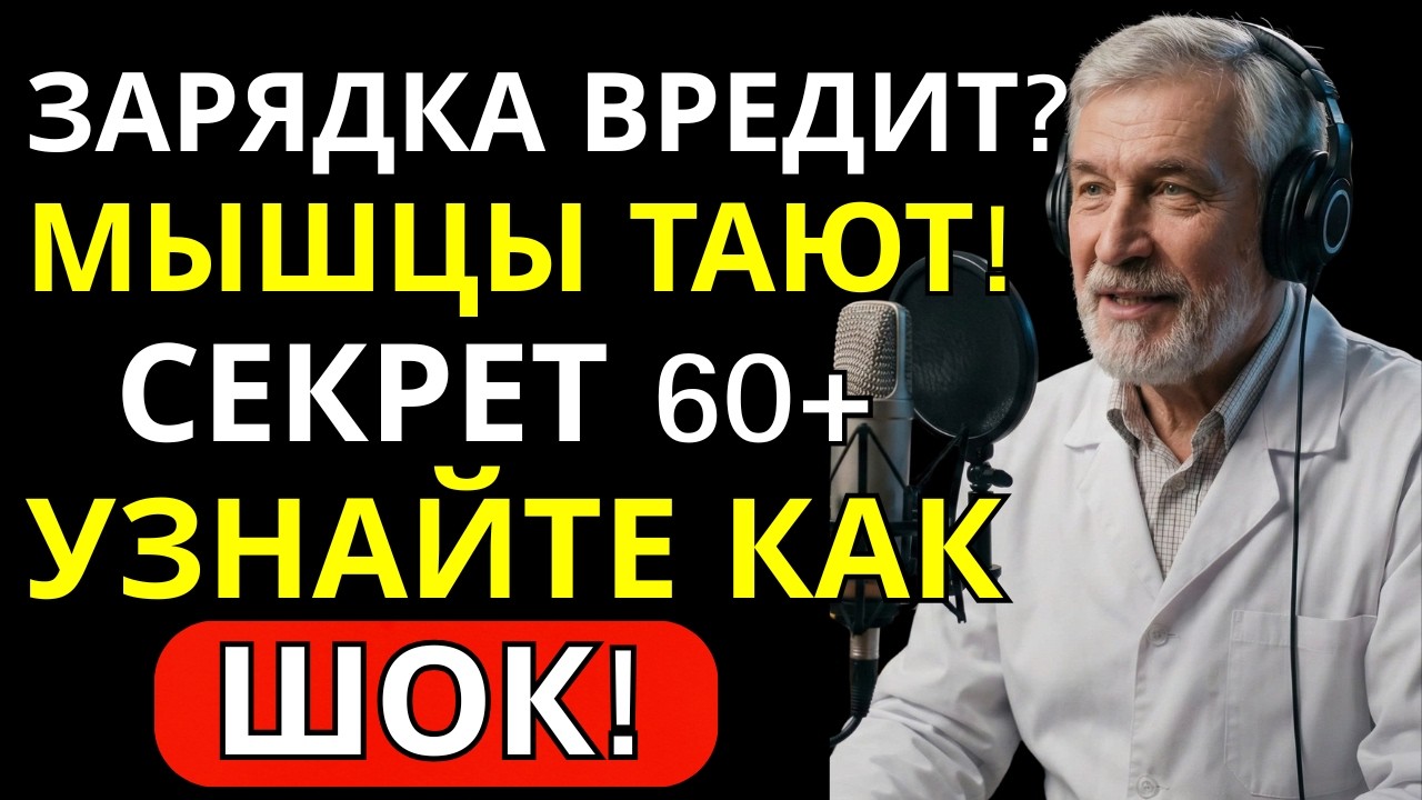 Саркопения после 60: почему утренняя зарядка разрушает мышцы | Здоровье с Доктором