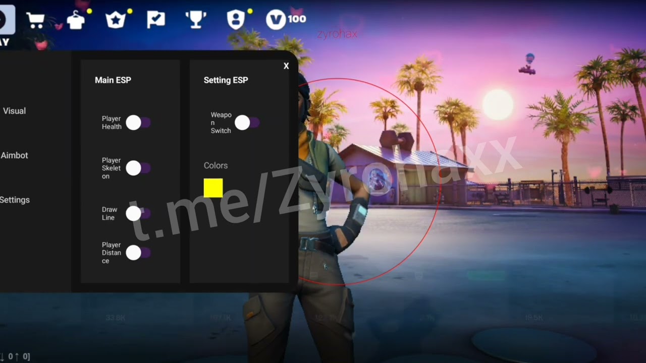 FORTNITE MOBILE HACKS | FORTNITE MOBILE MOD MENU | FORTNITE MOBILE AIMBOT | SAFE BY ZYROHAX 🔥
