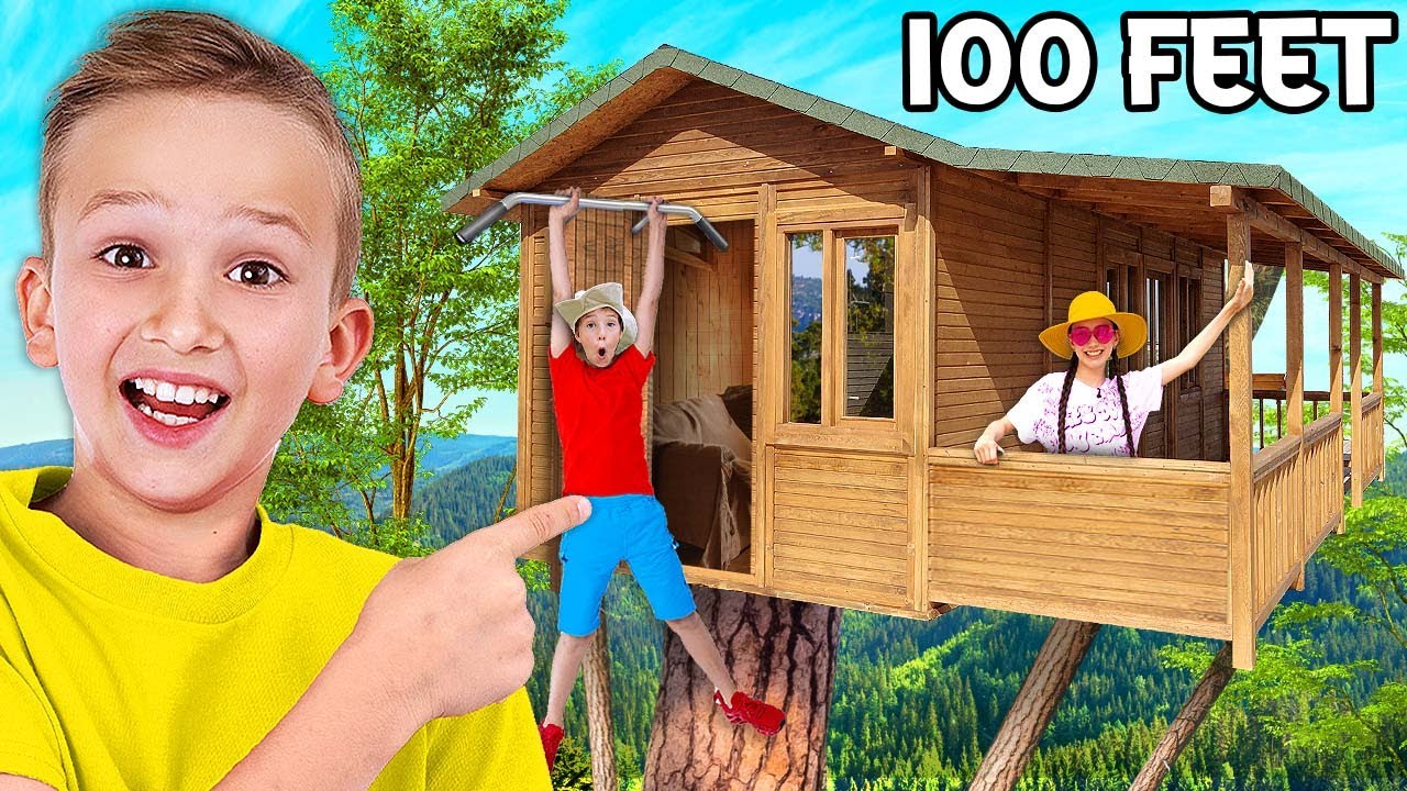 24 HEURES dans la cabane G&Eacute;ANTE !